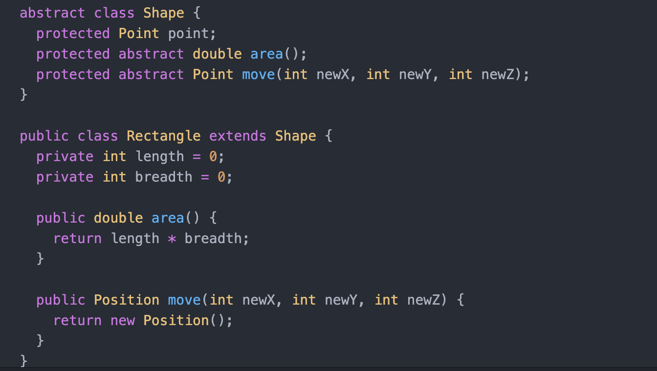 Abstract Classes And Methods In Java