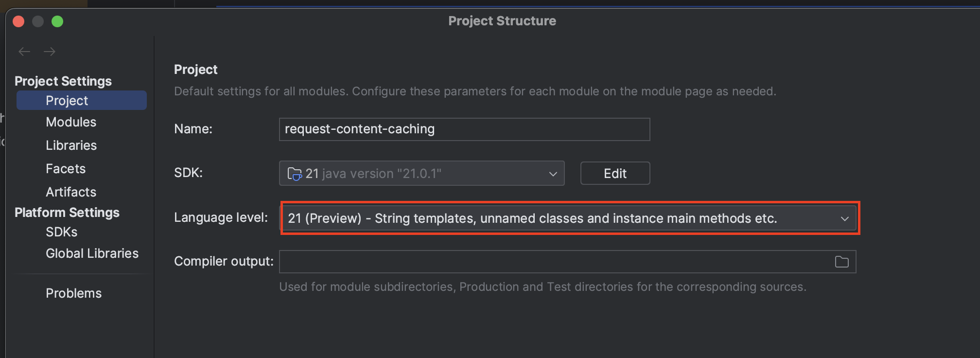Enable preview feature in Java